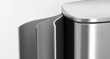 SONGMICS 13 Gallon (50 L) Trash Can, Stainless Steel Kitchen Garbage Can, Recycling or Waste Bin, Soft Close,