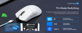 ATTACK SHARK X11 Lightweight Wireless Gaming Mouse with RGB Charging Dock