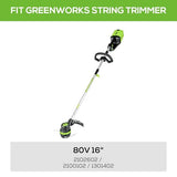 Greenworks 0.080" 80V Front Mount String Trimmer Replacement Spool