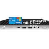 HP ProDesk 600 G4 Mini Desktop PC, Intel 6-Core i5-8500T