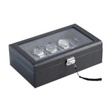 Hit design Watch Box for Men,Watch case Organizer 10 Slot Leather Storage holder, Mens Watch Jewelry Case with Display Lid Durable Cufflink and Collection Box,Birthday gifts for Men Women