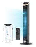 DREO 40'' WiFi Tower Fan, 26ft/s High-Speed Cooling, Quiet Floor Fan with Remote, 90° Oscillating Fan, 4 Modes, 12H Timer, Touch Control, Standing Cooling Fan for Bedroom, Home, Office Room, Gold