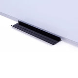 VIZ-PRO Dry Erase Board/Whiteboard, 96 x 48 Inches, Wall Mounted Board for School Office and Home, with 12-Count Markers