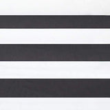 Sunnydaze Quilted Outdoor Hammock with Spreader Bars - Heavy-Duty 450-Pound Capacity Double Hammock for Outside - Black and White