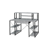 47" Home Office Desk with 8 Compartments, Computer Study Desk for Home