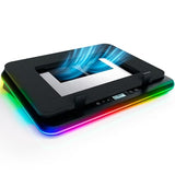 Turbofrost Laptop Cooling Pad for Gaming – 4 x 4000 RPM Turbo Fans, RGB Lighting, 4 USB Ports