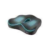 Memory Foam Seat Chair Cushion for Relieves Back Sciatica Pain Tailbone Pain Coccyx Degenerating Disc Orthopedic (Dark Gray)