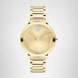 Movado Bold Women's Gold-Plated Crystal-Set Watch