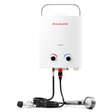GASLAND 1.32 GPM Portable Gas Tankless Water Heater,Outdoor Propane Camping Water Heater, 5L, White, AS132