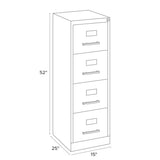 Lockable, Sturdy Steel Construction, Office and Home Use, Durable Storage for Documents and Files