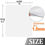 Clear Chair Mat for Hard Floor,1.5mm Plastic Floor Protector for 0ffice Chair