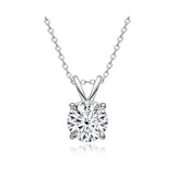 The Diamond Channel Certified LAB GROWN 0.25-4.00ct Diamond Necklace for Women