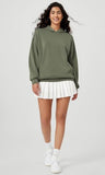 ODODOS Women's Modal Soft Oversized Hoodies Long Sleeve Hooded Sweatshirts Pullover Top with Kangaroo Pocket, Dark Sage, Medium