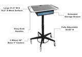 Omnimed Portable Rolling Laptop Stand with Storage Drawer