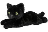 Black Cat Stuffed Animals, Microwavable Stuffed Animal Adorable Fluffy Cat Plush for Warmth & Comfort, Heatable Coolable Lavender Scent Cat Toy, Cute Soft Plushies Cat Gifts for Kids Boy Girls & Adult