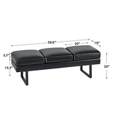 Furmax Waiting Room Chairs Faux Leather Office Guest Chair