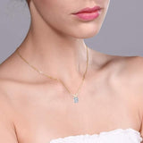 .25ct to 5.00 Carat Round Brilliant Solitaire Lab-Grown Diamond Solitaire Pendant Necklace