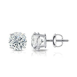 1/4 to 2 Carat Lab Grown Diamond Round Stud Earrings