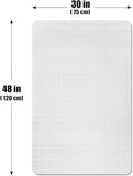 Office Chair Mat for Carpeted Floors, Desk Mats 48"X30" for Rolling Desk on Low Pile Carpets