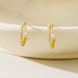 YOIHUR Gold Studs Earrings for Women Dainty Cubic Zirconia Flat Back Earrings 14K Plated Hypoallergenic Lightweight Minimalist Gold Earrings Jewelry Gifts for Women