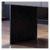 zhongxlla Standing Desk, Office Executive Desk with Storage Drawer, Modern Wooden Study Writing Workstation