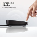 USB Speakerphone, Conference Microphone for Home Office, Smart Voice Enhancement, Plug and Play, 360° Voice Coverage