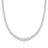 Belacqua 16 to 20 Inches Lab Grown Diamond Graduated Riviera Tennis Necklace