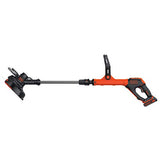 BLACK+DECKER 20V MAX Cordless String Trimmer and Edger with Spool, Battery and Charger Included, 2 Speed, 12 Inch (LST522)