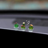 RCAGCAT Mini Cat Desk Figurines, Cute Figurine Statue Decor for Desk, Rearview Mirror, Office, Bedroom