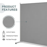 RANTILA Single Large Panel Room Divider, Privacy Screen for Office, Partition Separators