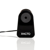 X-ACTO Pencil Sharpener, Mighty Mite Electric Pencil Sharpener, With Pencil Saver®, SafeStart® Motor, Black, 1 Count