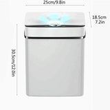 WGTYOA 15L Intelligent Trash Can Automatic Sensor Dustbin Smart Electric Waste Bin