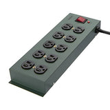 Belkin Power Strip Surge Protector - 10 AC Multiple Outlets, 15 ft Long Heavy-Duty Metal Extension Cord with Wall Mount Holes for Home, Office, Travel, Computer Desktop, Laptop & Phone Charging - 5PK