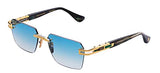 Dita META-EVO ONE DT DTS147 A-03 Yellow Gold/Artic Sky Swirl Metal Rimless Sunglasses