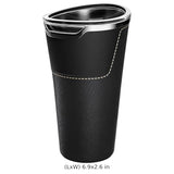 yeeplant Car Trash Can, Double Layer Vehicle Organizer with Nappa Leather