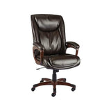 STAPLES® Westcliffe Ergonomic Leather Swivel Executive Chair, Brown (50219R-CC)