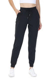 Athletic Joggers for Women with pockets Workout Running Track Pants Work Golf Gym Active Sport Sweatpants Comfy Cropped Lightweight Lounge Casual Travel Jogger Outfits Trendy Clothes 27" Black S