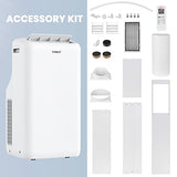 TOSOT 14,000BTU (9,600 BTU SACC) Smart WiFi Portable Air Conditioner with Heater, Powerful Cooling Auto Swing, Dehumidifier, Fan, 24H Timer for Large Room Up to 600 sq ft, AOMI Series