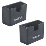 UAYESOK Universal Adhesive CB Mic Mount, Ham Radio Speaker Microphone Holder, Handheld Radio Dashboard Clip Holding Bracket for Car Vehicle Trucks (2 Packs)