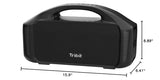 Tribit StormBox Blast Portable Bluetooth Speaker, (140W Peak) 90W Loud Stereo Sound with 30H Playtime, IPX7 Waterproof, LED Light, Wireless, XBass, BT5.3, TWS, Custom EQ, Party/Outdoor/Camping/Beach