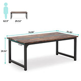 Tribesigns Conference Table, 6FT Meeting Seminar Table Rectangular Meeting Room Table