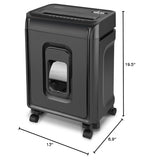 AU1035XA 10-Sheet Crosscut Paper/Credit Card Shredder with 4-Gallon Pullout Wastebasket Aurora