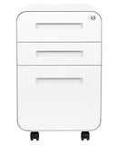Laura Davidson Furniture Stockpile 3 Drawer File Cabinet with Lock - Under Office Desk Metal Filing Cabinet