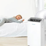 Keystone 12,000 BTU ASHRAE/10,000 BTU DOE Portable Inverter Air Conditioner with Quiet, High Efficiency Operation and Remote, AC Unit for Apartment, Living Room, Medium Rooms up to 450-Sq. Ft.