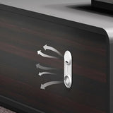 Modern L Shape Executive Desk with Lateral Cabinet Business Home Office Desks