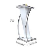 YilfeCdek Modern Minimalist Podium Stand, Small Presentation Lectern