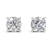 Belacqua Lab Grown Diamond Stud Earrings in 14K White Gold