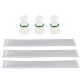 A/C Receiver Drier Desiccant Element Kit 10898KTC – 3Pcs Insert Cartridges, XH9 Desiccant – Fit for Honda, Toyota, Lexus, Acura, Ram, Audi, Subaru, Ford, Chevy & More