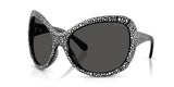Swarovski SK6052 Sunglasses, Dark Grey/Dark Grey, 72 mm
