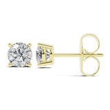 Belacqua Lab Grown Diamond Stud Earrings in 14K White Gold